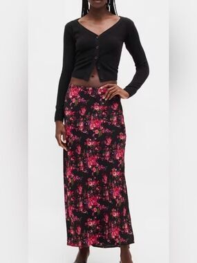Gap Maxi Romantic Slip Skirt Cottagecore Y2K Indie Festival Summer NWT S